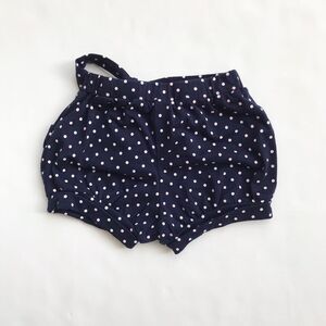 Navy blue polka dot bubble shorts EUC 2T